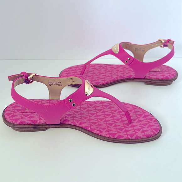 NIB Michael Kors Cerise Sandals Sz 7, Pink - Picture 5 of 9